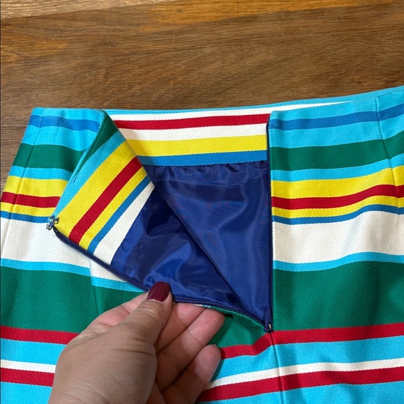 TALBOTS petites color block striped pencil skirt - Picture 4 of 8